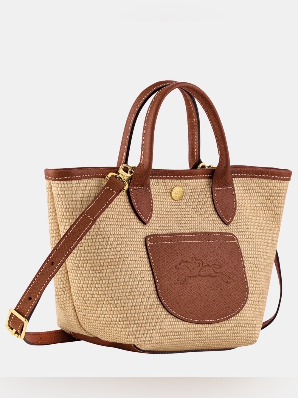 LONGCHAMP LE PLIAGE COLLECTION XS BASKET BAG BROWN NEW - Picture 11 of 13